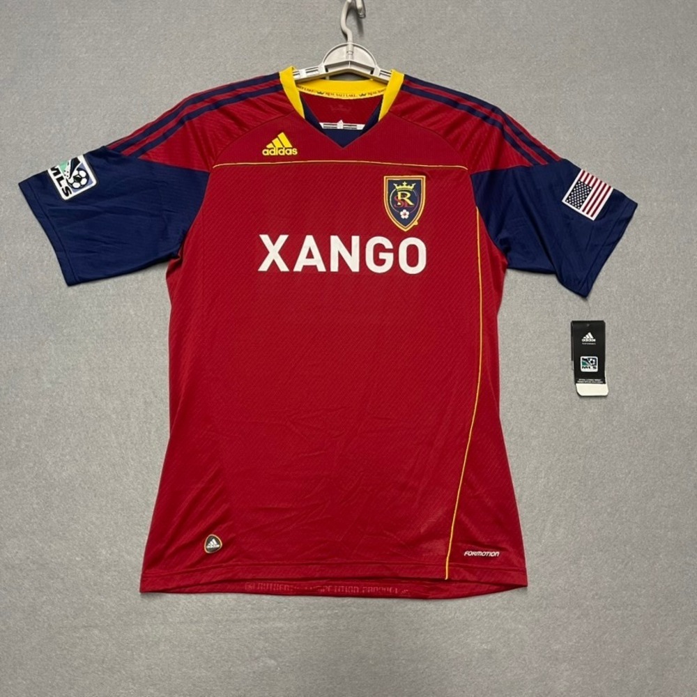 Real‎ Salt Lake Jersey Mens Large Red Home Kit Adidas Player Version 2010 SAMPLE